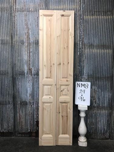 French Double Doors (24x96) Raised Panel Doors, European Styled
