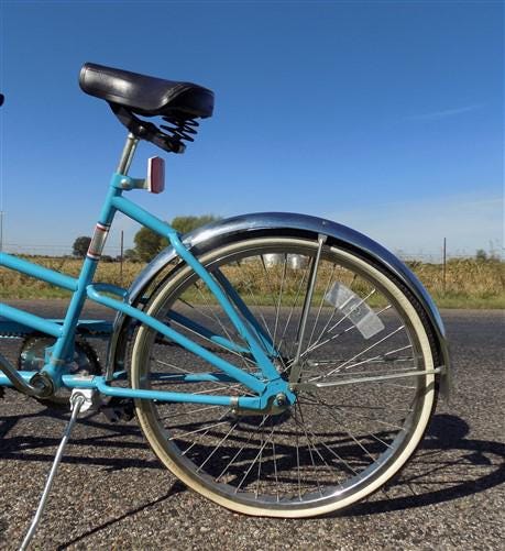 Toys & Games > Sports & Outdoor Recreation > Bikes & Cycling > Bicycles - 1970s Columbia Twosome Bicycle, Turquoise Tandem...