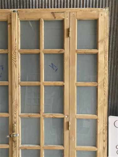 Antique French Double Doors (71x88) Frosted Glass European SideLite Jamb C8