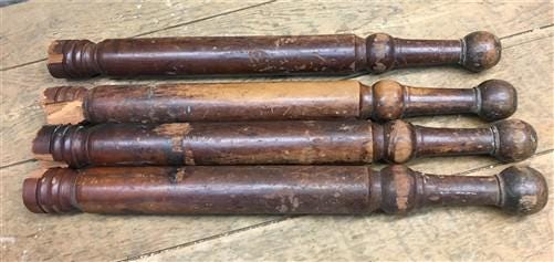 Home & Living > Furniture > Dining Room Furniture > Kitchen & Dining Tables - 4 Wooden Table Legs, Harvest Folk Art, Archi...