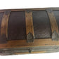 Small Steamer Trunk, Immigrant Trunk, Vintage Wood Metal Blanket Storage Chest A
