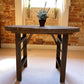 Home & Living > Furniture > Dining Room Furniture > Kitchen & Dining Tables - Rustic Round Table, Vintage Dining Room Tabl...