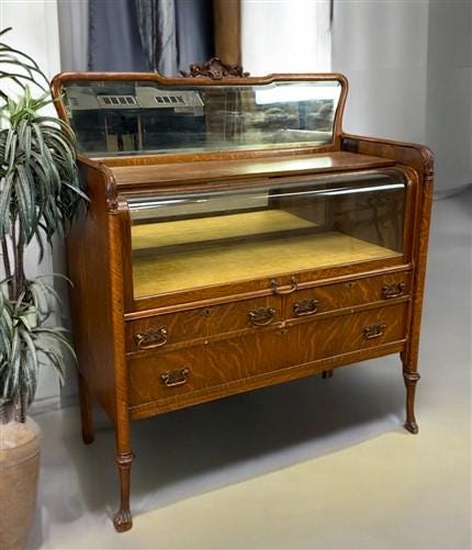 Home & Living > Furniture > Dining Room Furniture > Buffets & China Cabinets - Collectors Display Cabinet, Vintage Display...