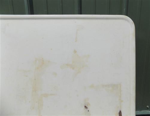 Home & Living > Furniture - White Porcelain Vintage Table Top Panel, Kitchen Cupboard Hoosier Enamel A25 by The Old Grainery