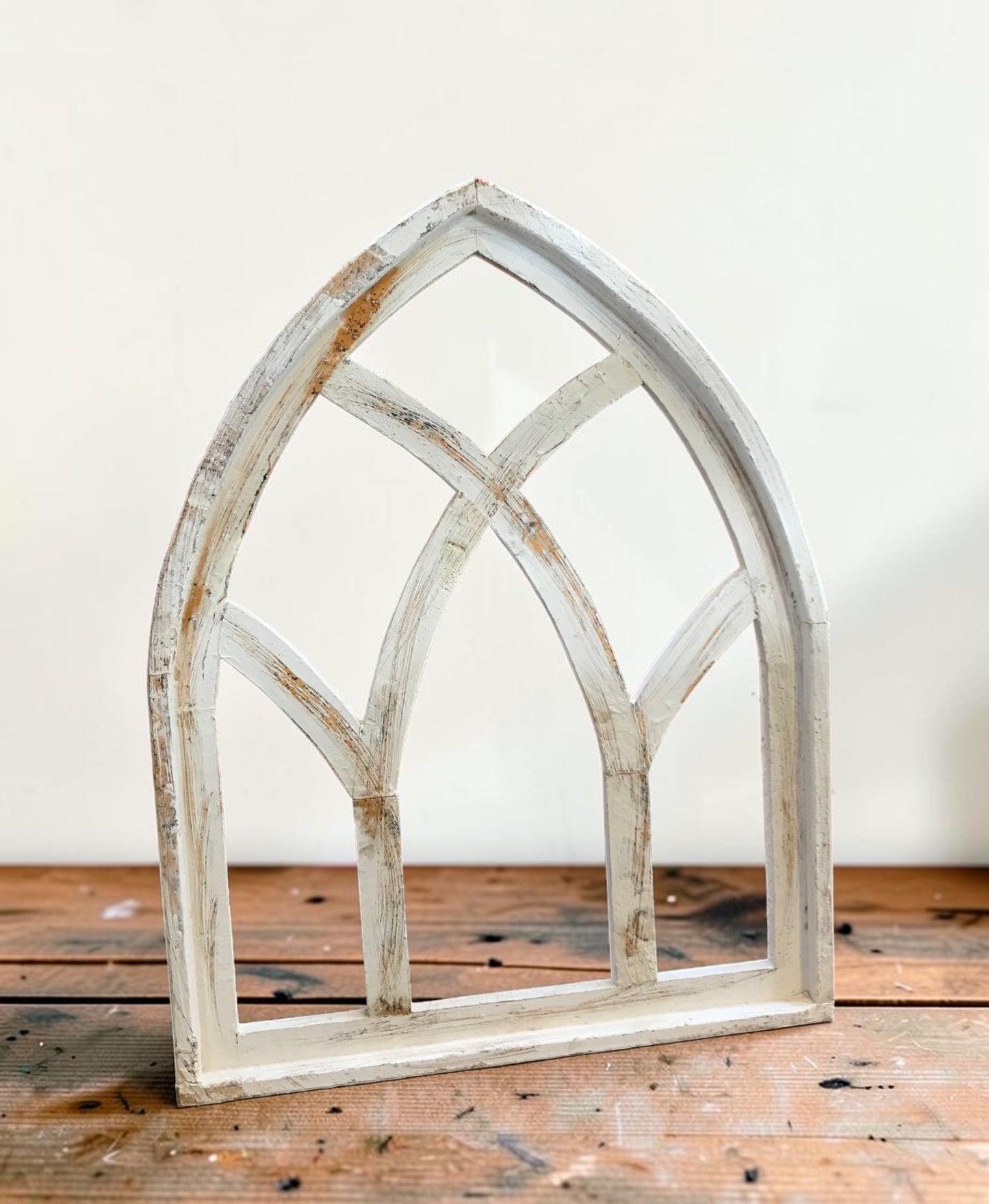 Window Frame - Wooden Church Cathedral Window Frame (28x37) Gothic Arched Wall Decor by The Old Grainery (cathedral window...