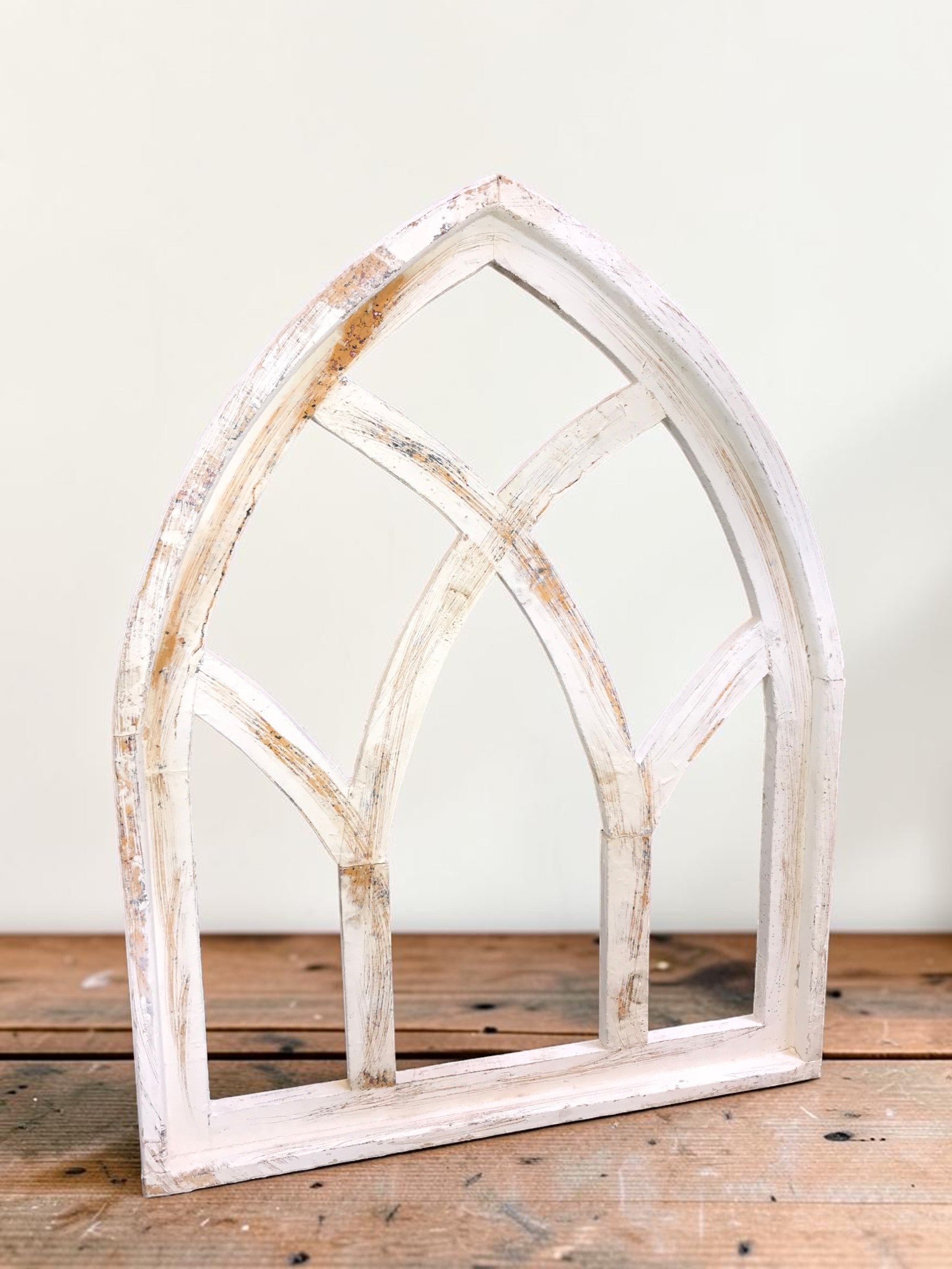 Window Frame - Wooden Church Cathedral Window Frame (28x37) Gothic Arched Wall Decor by The Old Grainery (cathedral window...