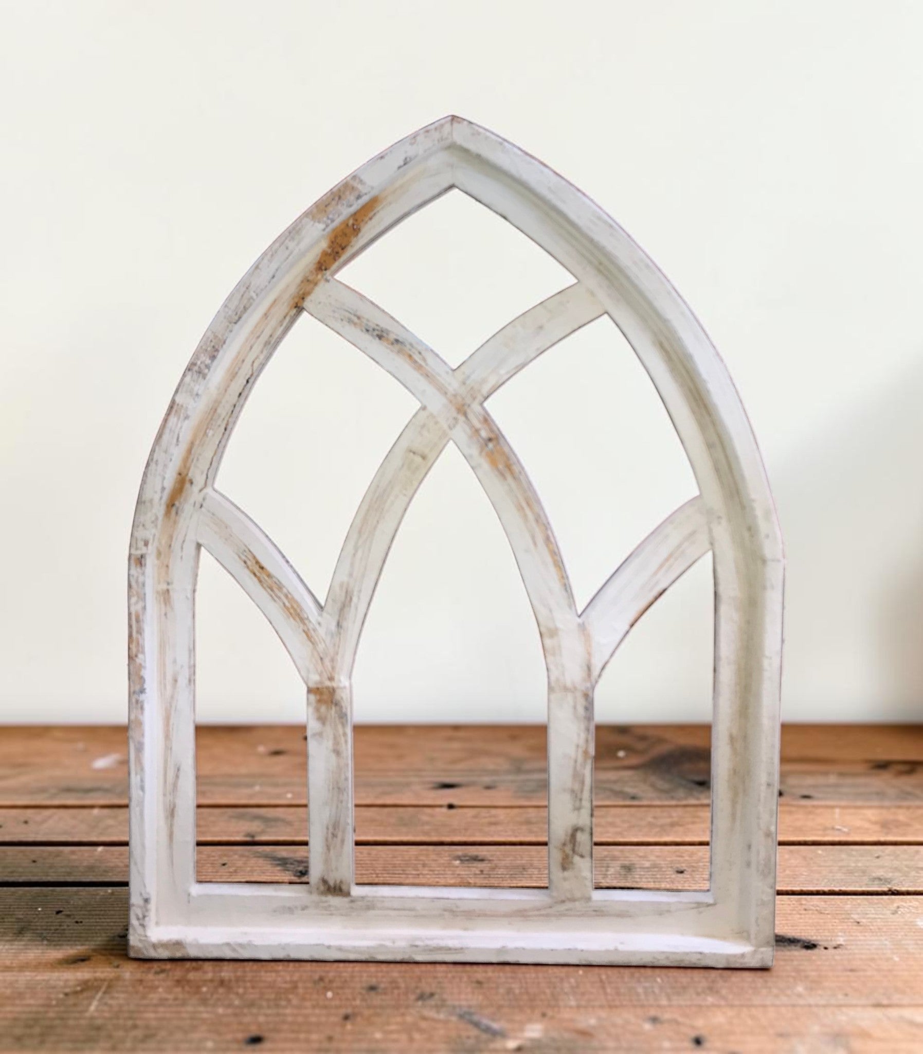 Window Frame - Wooden Church Cathedral Window Frame (28x37) Gothic Arched Wall Decor by The Old Grainery (cathedral window...