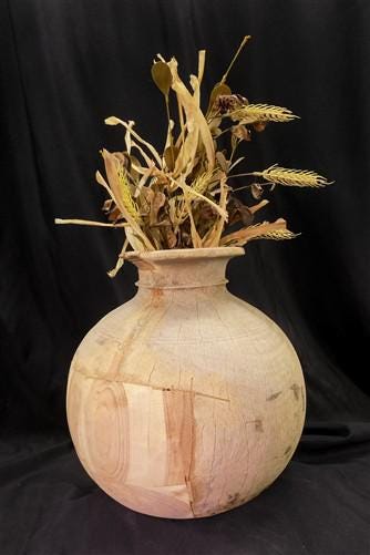 Home & Living > Home Decor > Home Accents - Water Jug, Wood Pot, Wood Vase, Rustic Planter, Modern Farmhouse, European D b...