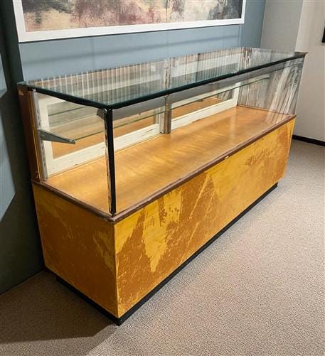 Home & Living > Furniture > Dining Room Furniture > Buffets & China Cabinets - 69" Store Counter Display Case, Mercantile...