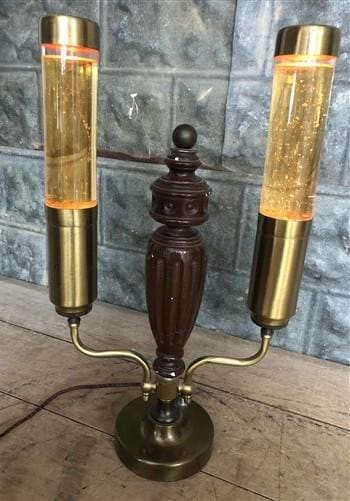 Home & Living > Lighting > Lamps, Shades & Bases > Lamps > Accent Lamps - 1960s Florence Art Astro Lite Double Glitter Lav...