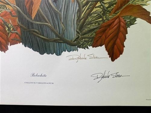 Art & Collectibles > Prints > Lithographs - Richard Sloan, Bobwhite, Signed Print, 28x22, Wade Collection, Plate 21 by The...