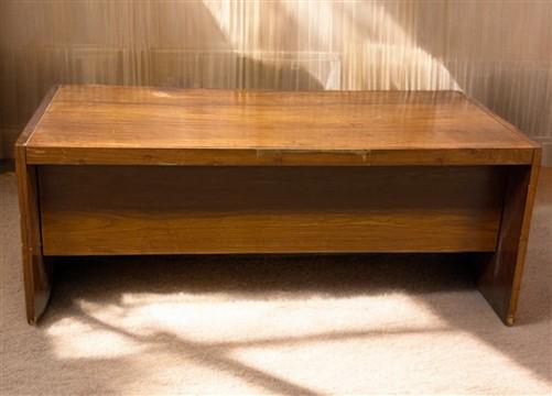 Home & Living > Furniture > Office Furniture > Desks - Veripanel Wood Desk, Executive Desk, Vintage Oversize Desk, Double...