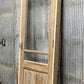 Antique French Single Door(31 x91.5) Glass Pane Door with Jamb, Encased Door T18