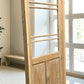 Antique French Single Door (35.5x82) Glass Pane Door with Jamb, Encased Door T25