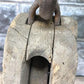 Block Pulley, Vintage Wood Cast Iron Rustic Farm Barn Hay Trolley Carrier A7
