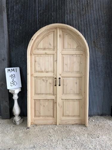 Home & Living > Home Improvement > Doors & Locks > Doors - Arched French Double Door (48x80) Panel Doors, European Styled...
