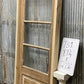 Antique French Single Door (27.5x81) Glass Pane Door with Jamb, Encased Door T31