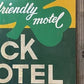Home & Living > Home Decor > Wall Decor > Wall Hangings > Signs - Vintage Shamrock Motel Sign, Triptych Wooden Sign, Adver...