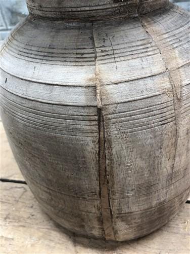 Home & Living > Home Decor > Home Accents > Vases - Wood Pot, Round Water Jug, Planter Urn, Flower Frog Display, Farmhouse...