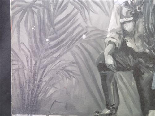 Art & Collectibles > Painting > Oil - 1920s Junita McGwire Portrait Paint Canvas, Original Art Partially Cleaned E by The...