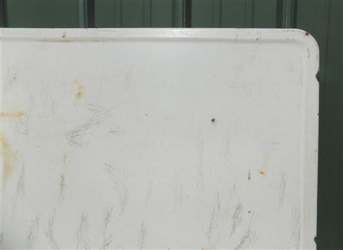 White Porcelain Vintage Table Top Panel, Kitchen Cupboard Hoosier