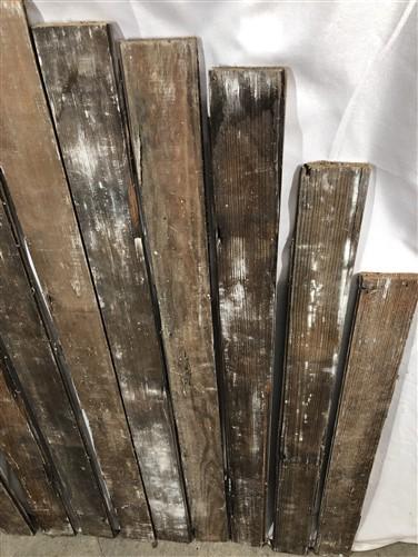 Craft Supplies & Tools > Raw Materials > Wood > Boards & Planks - Reclaimed Wainscoting Bead Board Pieces, Architectural S...