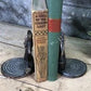 Home & Living > Home Decor > Home Accents > Bookends - Nautical Ship Anchor Rope Bronze Bookends, Vintage Library, Brass D...