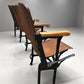 Home & Living > Furniture - 4 Vintage Wood Folding Theater Seats, Auditorium Seats, Entryway Bench, E8 by The Old Grainery