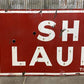 Art & Collectibles > Collectibles > Advertisements - 11' Shirt Laundry Sign, Vintage Tin Sign, Advertising, Laundry, Singl...