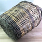 Home & Living > Home Decor > Home Accents - Round Wicker Basket, Vintage German Woven Rattan Basket, Storage Organizer N b...