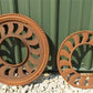 Home & Living > Home Decor > Wall Decor > Wall Hangings - Cast Iron Round Stove Pipe Collar, Chimney Flue Cover, Ornate Gr...