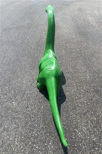 Dinosaur Brachiosaurus, Cast Aluminum Statue, Outdoor Yard Art, Brontosaurus