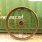 2 Cast Iron Implement Wheels, Wagon Wheel, Tractor Steel Rims, Industrial Age C