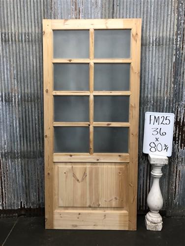 Home & Living > Home Improvement > Doors & Locks > Doors - French Single Door (36x80.75) 8 Pane Frosted Glass Door Europea...