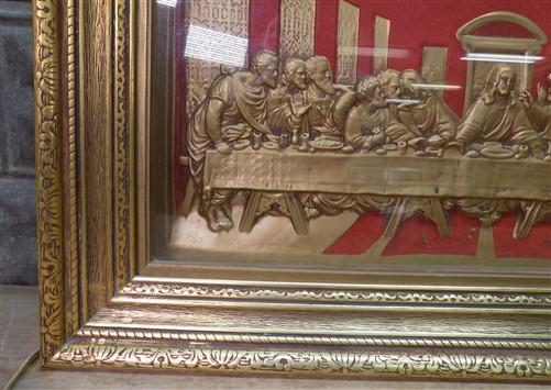 Art & Collectibles > Collectibles - Lighted Framed Last Supper Da Vinci, Christian Catholic Church Chapel Art by The Old G...