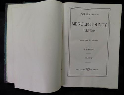 1914 Mercer County Illinois History, Bassett, Indian Affairs, Historical Record