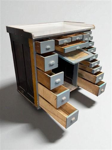 Home & Living > Furniture > Office Furniture > Desks - Watchmaker Bench, Vintage Jewelers Workbench, Entry Hall Table, Ind...