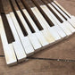 12 White Piano Keys, Vintage Piano Key Parts, Art Craft Supplies, Steampunk F