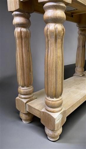 60" Sofa Table with Drawers, Coffee Table, Entryway Console Table Natural Wood A