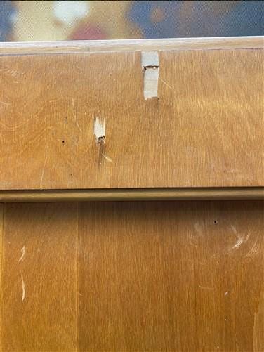 2 Sliding Door Display Cabinet, Vintage Display Case, Curio Cabinet, Showcase, G