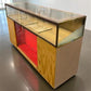 Home & Living > Storage & Organization - 2 Pc. Parker Glass Display Case, Vintage Floor Showcase, Lighted Store Counter by...