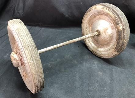 4 Wagon Wheels, Pedal Car, Garden Cart, Pumpkin Wagon, Vintage Goodyear A55