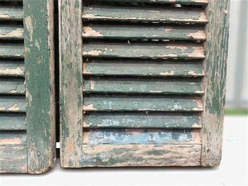 Antique Farmhouse Shutters, Wood Door Window Shutter, Architectural Salvage A69