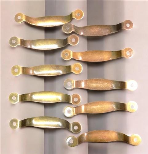 Home & Living > Home Improvement > Drawer Knobs & Pulls - 10 Warren Brass Cabinet Handle 3.5" Drawer Pulls, Kitchen Furnit...