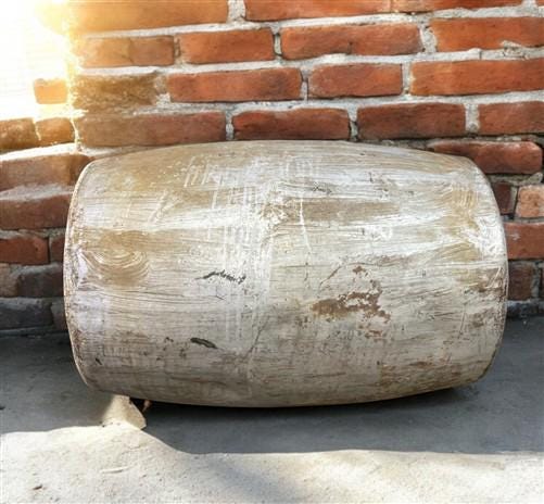 Home & Living > Outdoor & Gardening > Plant Stands - Standard Oil Co Drum, Vintage 56 Gal Steel Drum, Metal Barrel, Indust...