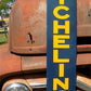 Art & Collectibles > Collectibles > Advertisements - Michelin Sign, Metal Porcelain Sign, Tire Advertising, Michelin Man B...
