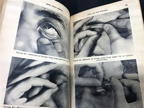 WW2 War Department Basic Field Manual, First Aid For Soldiers, 1943 Original