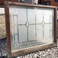 Home & Living > Home Improvement > Windows - Etched Frosted Clear Glass Vintage Church Window, Architectural Art Glass, G...