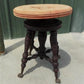 Home & Living > Furniture > Living Room Furniture - Swivel Wood Piano Organ Stool, Glass Claw Feet, Vintage Organ Bar Benc...