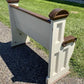Home & Living > Furniture > Entryway & Mudroom Furniture - Vintage Wooden Church Pew, 3' 8" Porch Bench, Entry Foyer, Dini...